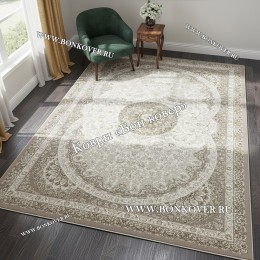 Турецкий Ковер Для Гостиной Арт 129 Бежево-Коричневый